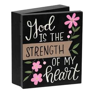 Hope Grace Strength Floral Trinket Box - 3 Asstd.