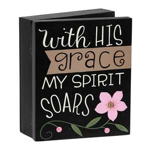 Hope Grace Strength Floral Trinket Box - 3 Asstd.
