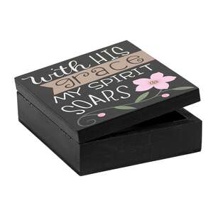Hope Grace Strength Floral Trinket Box - 3 Asstd.
