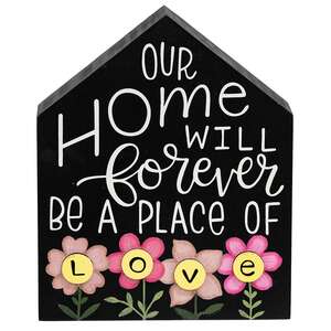 3 Set - A Place of Love Wooden Floral House Sitters