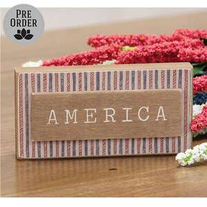America Striped Block