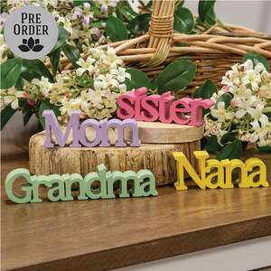 Grandma, Mom, Nana, Sister Word Sitter - 4 Asstd.