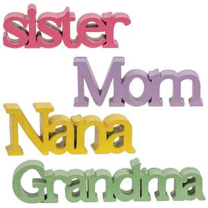 Grandma, Mom, Nana, Sister Word Sitter - 4 Asstd.