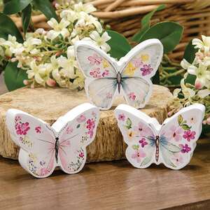 Floral Butterfly Sitter - 3 Asstd.