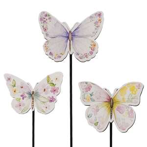 Floral Butterfly Poke - 3 Asstd.