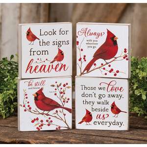 Cardinal Blocks - Always, Be Still, Love, Heaven 4 Asstd., #39090