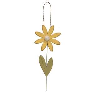 Distressed Wood Daisy Hanger - 2 Asstd.