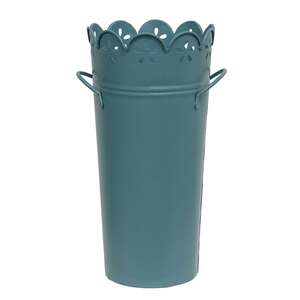 Metal Scalloped Flower Edge Planter - 3 Asstd.