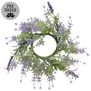 Golden Trumpet & Lavender Candle Ring - 3-1/4 In