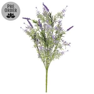 Golden Trumpet & Lavender Spray - 19 In
