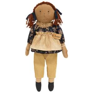 Blue Floral Anna Doll