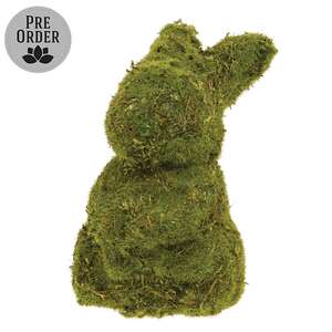Sitting Mossy Bunny - 4 In H