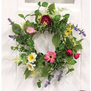 Breezy Summer Blooms Candle Ring - 6"