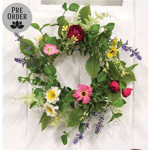 Breezy Summer Blooms Candle Ring - 6"