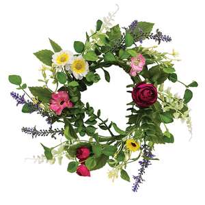 Breezy Summer Blooms Candle Ring - 6"