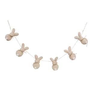 Fuzzy Tail Bunny Garland - 57"