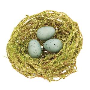 6/Set - Mini Speckled Eggs in Mossy Nests