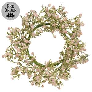 Blushing Blessed Clover Candle Ring - 6-1/2 In