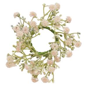 Blushing Blessed Clover Candle Ring - 1-1/2 In