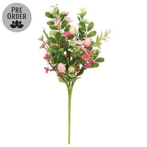 New Growth Blooms & Eggs Spray - 20 In