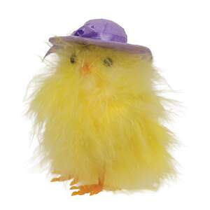 Fuzzy Standing Chick with Hat - 3 Asstd.