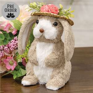 Flower Hat Sisal Bunny