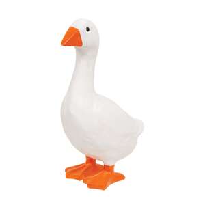 Carved Look Resin Goose - 7"H