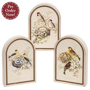 Bird Family Block Sitter - 3 Asstd.