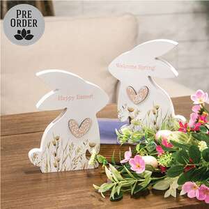 Bunny Floral Sitter - 2 Asstd.