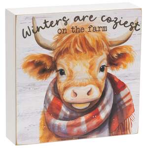 Cozy on the Farm Box Sign - 3 Asstd.