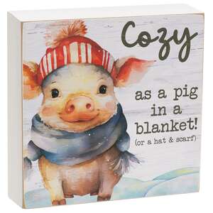 Cozy on the Farm Box Sign - 3 Asstd.