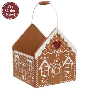 Wooden Gingerbread House Tote With Handle