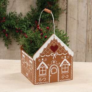 Wooden Gingerbread House Tote With Handle