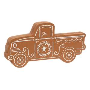 Wooden Gingerbread Farm Equipment Sitter - 3 Asstd.