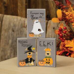 Forever My Boo Rectangle Dog Block - 3 Asstd.