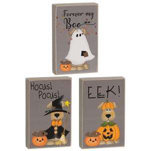 Forever My Boo Rectangle Dog Block - 3 Asstd.