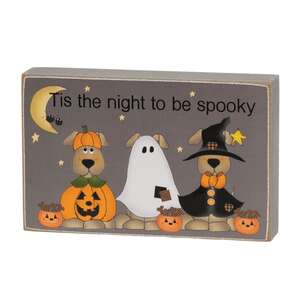 Happy-Howl-O-Ween Rectangle Dog Block - 3 Asstd.