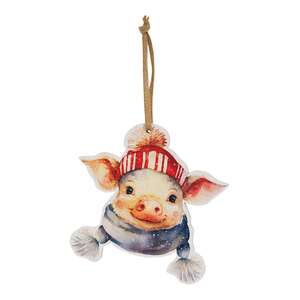 Winter Baby Animals On The Farm Ornament - 3 Asstd.