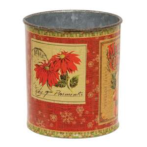 Vintage Santa Metal Can