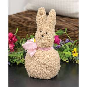 Stuffed Sherpa Andrew Bunny Sitter - 9.5"H, CW5006