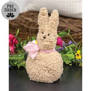 Stuffed Sherpa Andrew Bunny Sitter - 9.5"H, CW5006