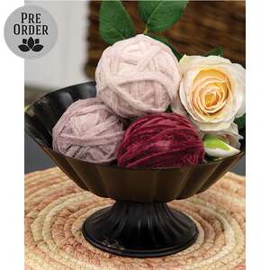 Valentine Velvet Wrapped Bowl Filler - 2.5" - 3 Asstd., CW5023