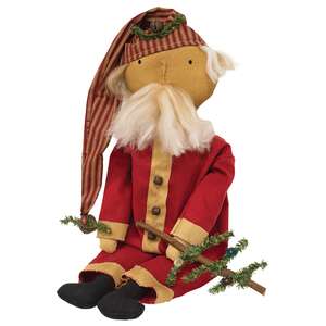 Pajama Santa with Tree - 23"H