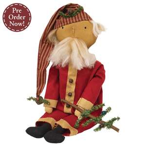 Pajama Santa with Tree - 23"H