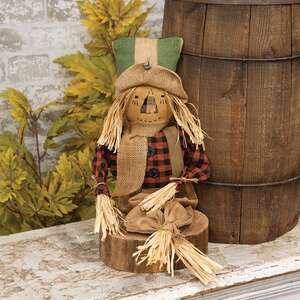 Primitive Scarecrow with Burlap Hat