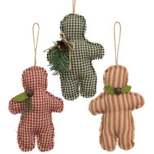 Olde Thyme Jingle Gingerbread Ornament - 6"H - 3 Asstd.