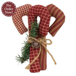 3 Set - Olde Thyme Stuffed Candy Cane Bundle