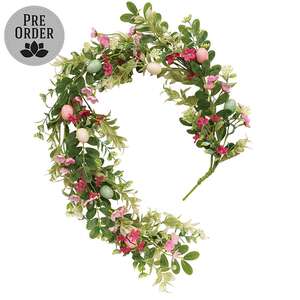 New Growth Blooms & Eggs Garland - 4 Ft