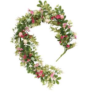 New Growth Blooms & Eggs Garland - 4 Ft