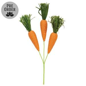 Grassy Carrot Trio Pick - 12-3/4 In